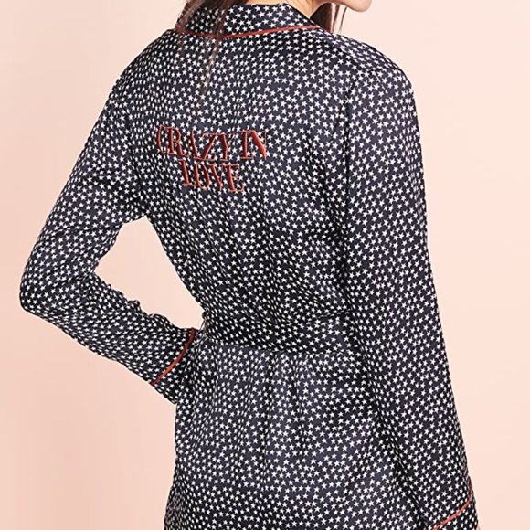 Love Stories Ritz Embroidered Crazy in Love Robe - Picture 1 of 3